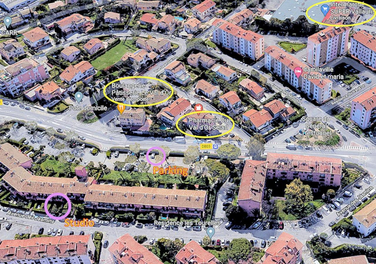 Cosy, Wi-Fi, Jardin & Parking, Jasmins Studio En Cote-D'Azur วาลูริส ภายนอก รูปภาพ